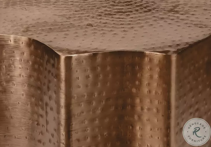 3901 Antique Copper Accent Table