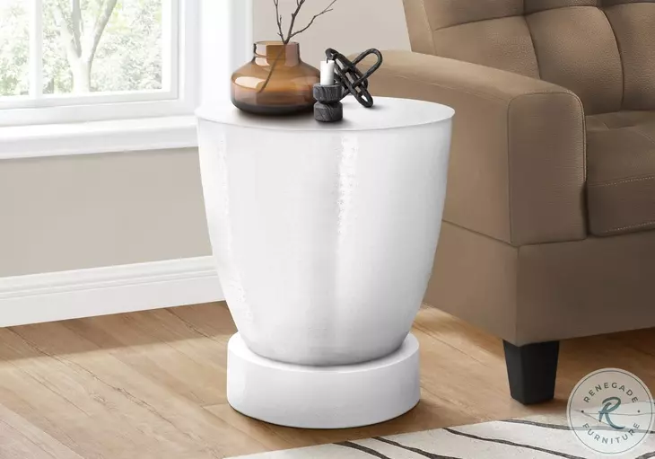 3921 White Accent Table