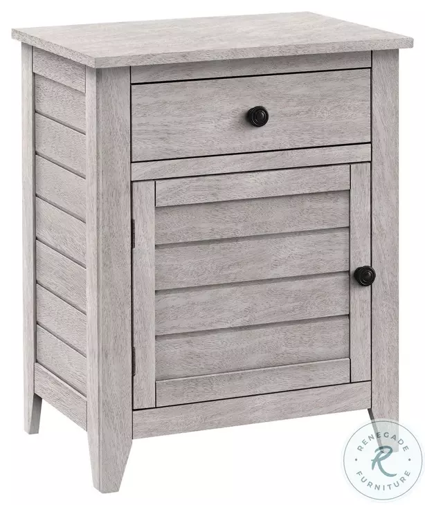 3950 Washed Gray 1 Drawer Accent Table