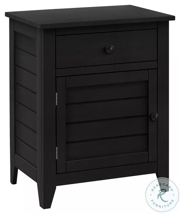 3951 Black 1 Drawer Accent Table