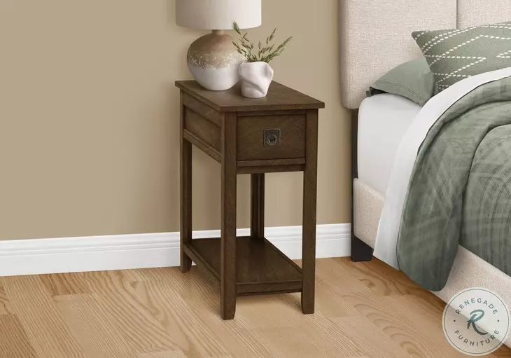3953 Espresso 1 Drawer Accent Table