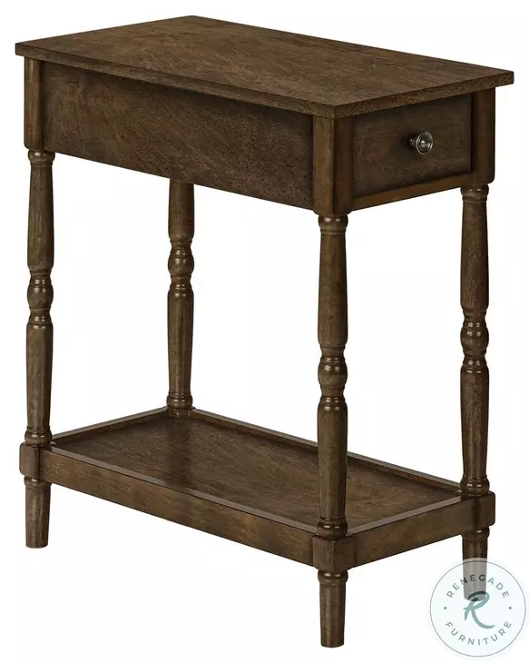 3957 Espresso 1 Drawer Accent Table