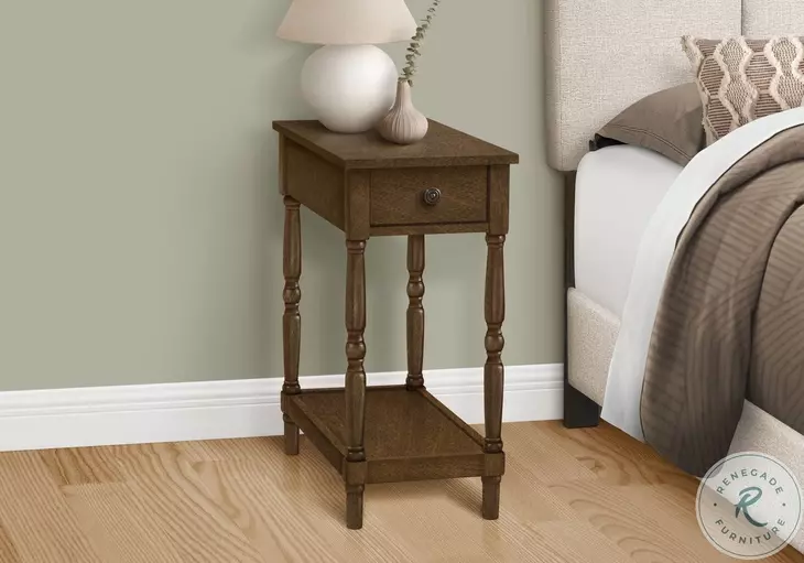 3957 Espresso 1 Drawer Accent Table
