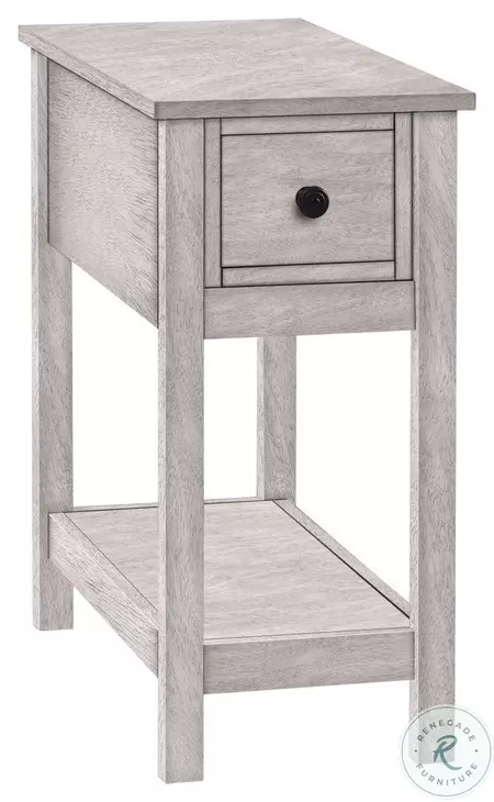 3963 Washed Gray 1 Drawer Accent Table
