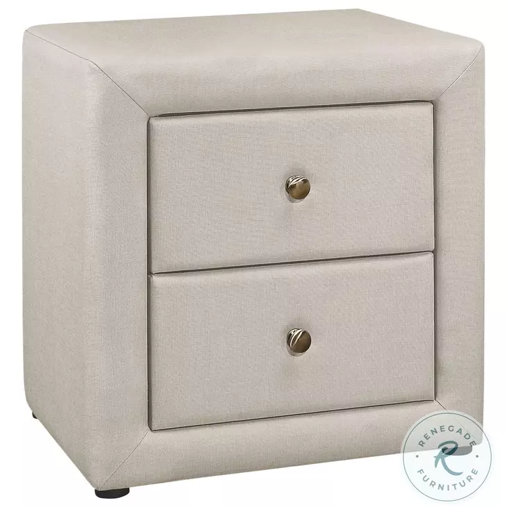 5605 Beige 21" Nightstand