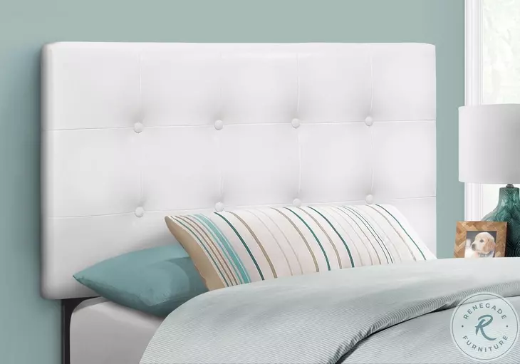 6002T White Twin Size Headboard