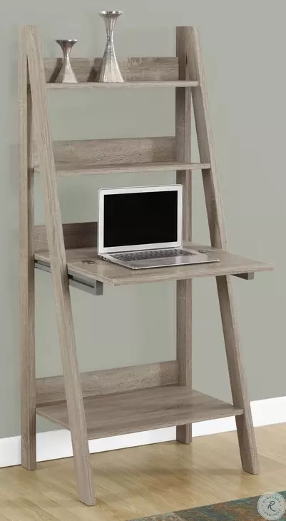 Dark Taupe 61" Computer Desk