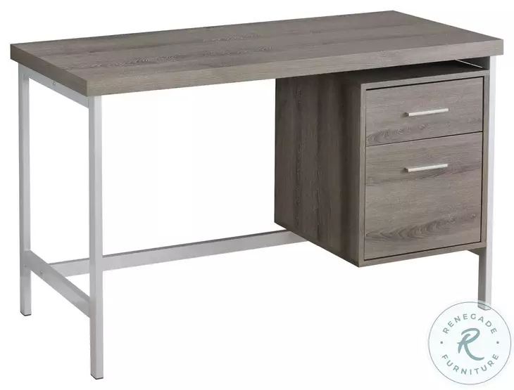 7150 Dark Taupe 48" Storage Drawer Computer Desk