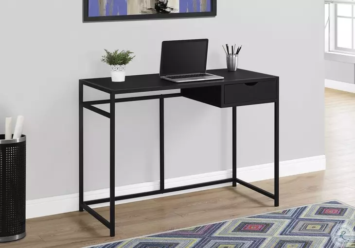 42" Black Computer Desk