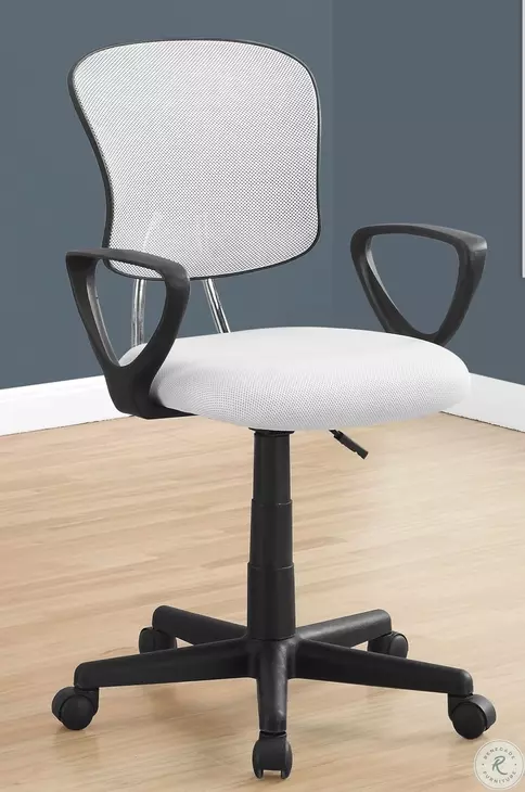 White Mesh Juvenile Office Chair