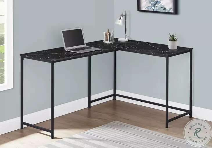 7396 Black 58" Computer L Desk