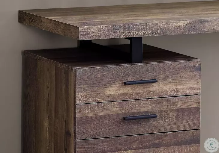 Brown Wood 48" Computer Desk