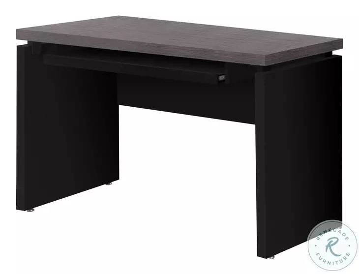 7439 Black And Grey 48" Computer Desk