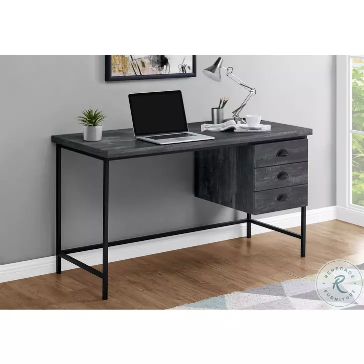 7488 Black 55" Computer Desk