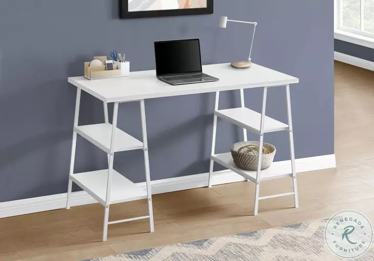 7521 White 48" Computer Desk