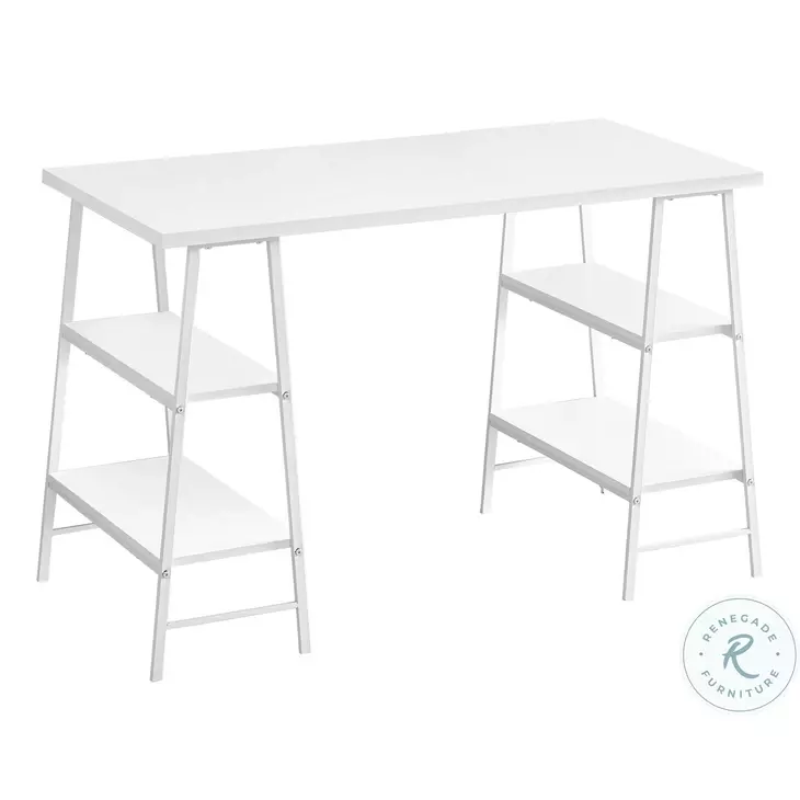 7521 White 48" Computer Desk