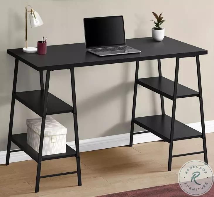 7522 Black 48" Computer Desk
