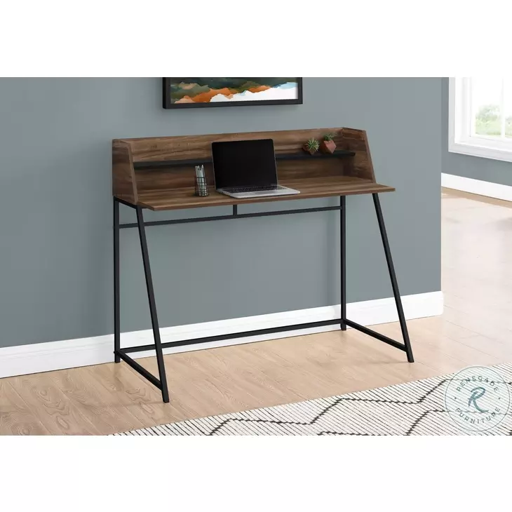 7548 Brown And Black 48" Computer Desk