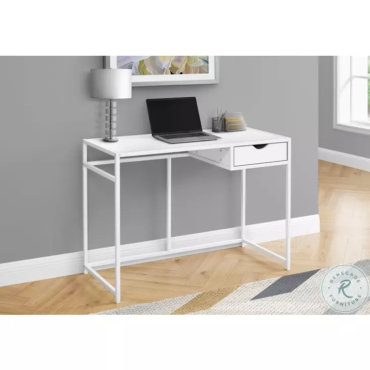 7570 White 42" Computer Desk