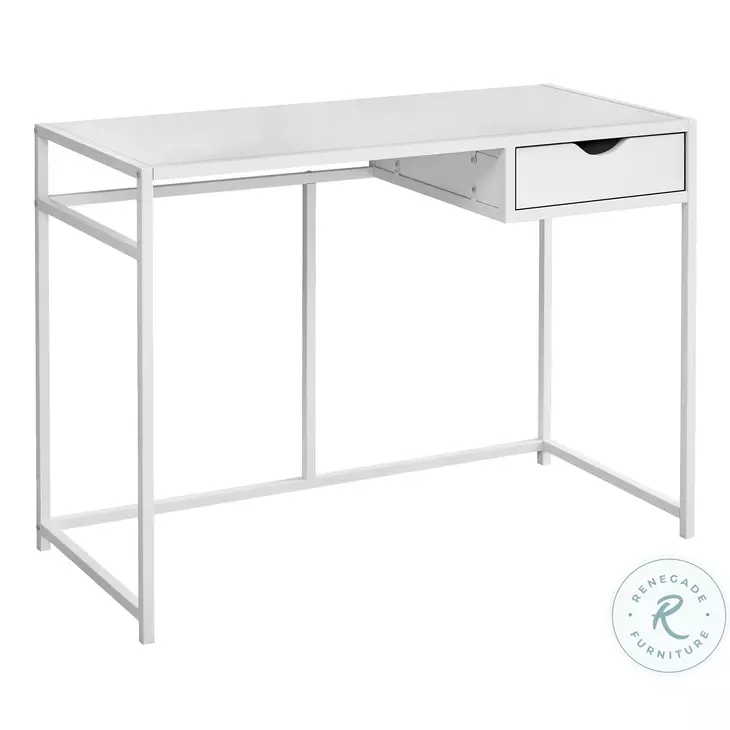 7570 White 42" Computer Desk