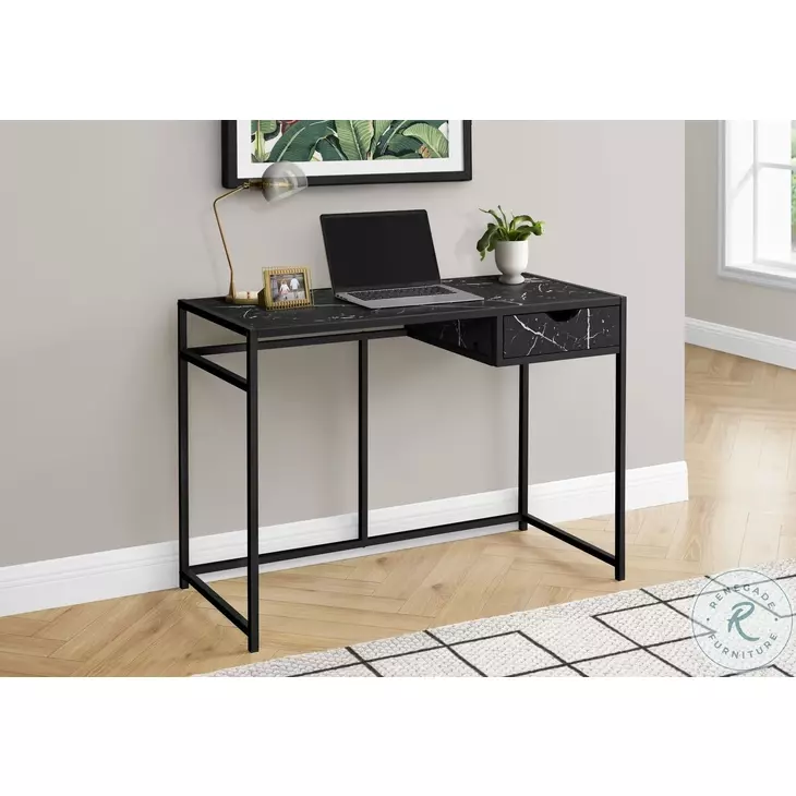 7572 Black 42" Computer Desk