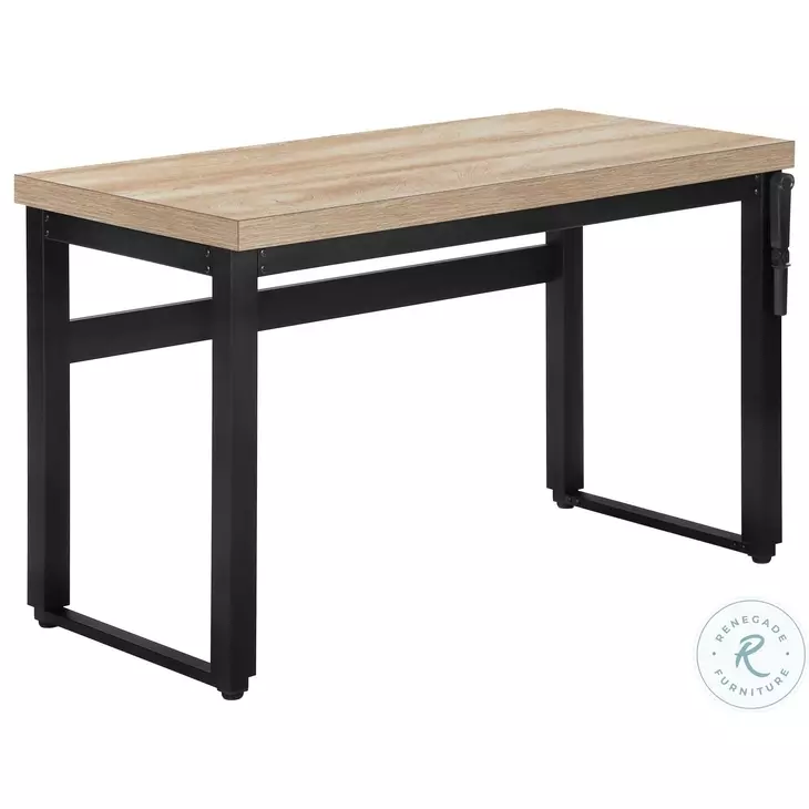 7678 Natural 48" Adjustable Computer Desk
