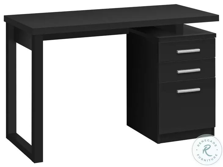 7691 Black 48" Computer Desk
