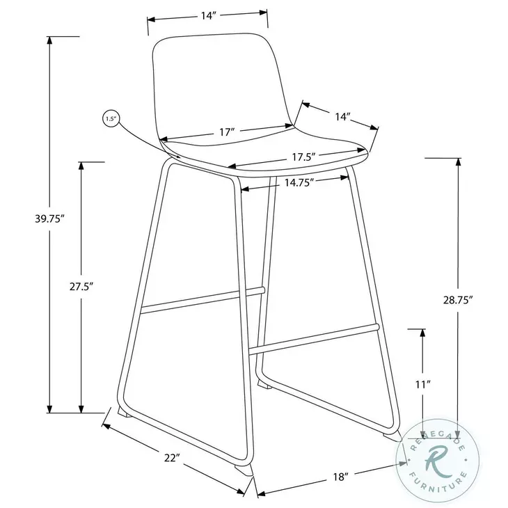 7752 Dark Grey Office Chair