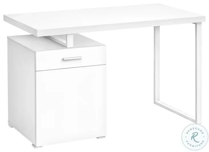 7760 White Computer Desk