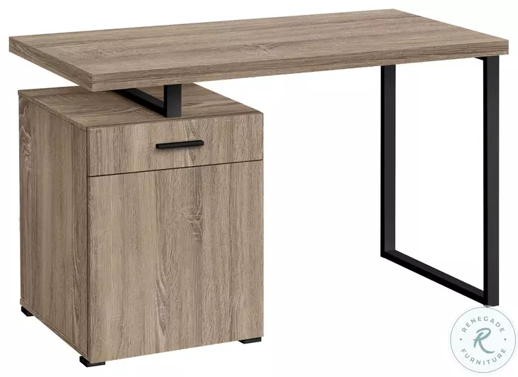 7764 Dark Taupe Computer Desk