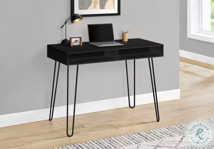 7771 Black Computer Desk