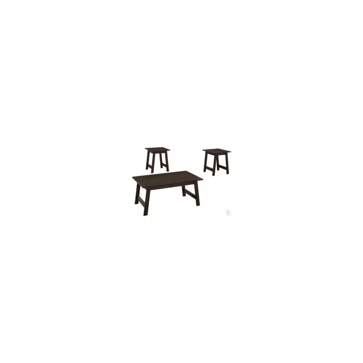 7930P Cappuccino 3 Piece Occasional Table Set