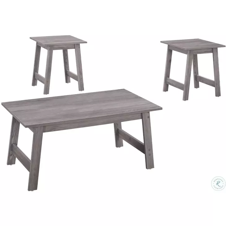 Gray 3 Piece Occasional Table Set