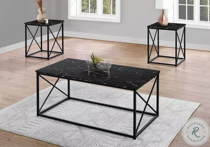 7954P Black Occasional Table Set