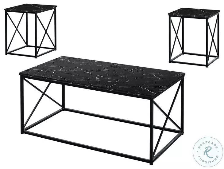 7954P Black Occasional Table Set