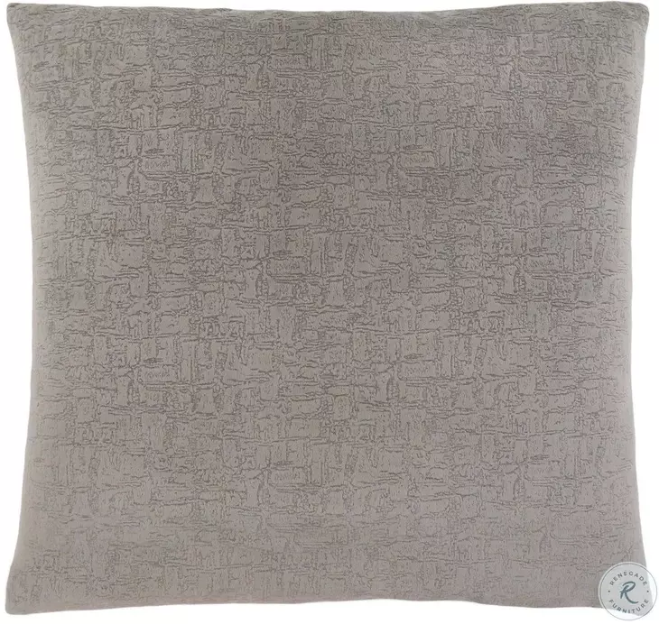 Grey Mosaic Velvet Pillow