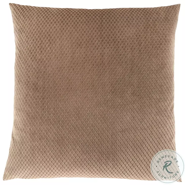 9310 Beige Diamond Velvet 18" Pillow