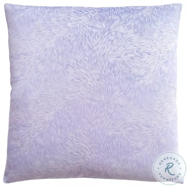 9324 Light Purple Feathered Velvet 18" Pillow