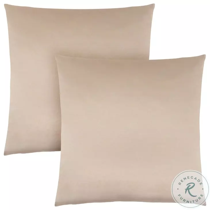 9335 Gold Satin 18" Pillow Set Of 2