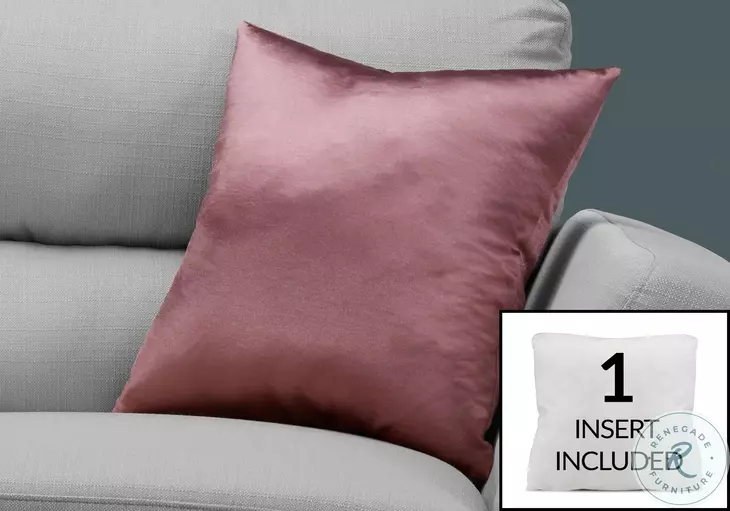 9338 Pink Satin 18" Pillow