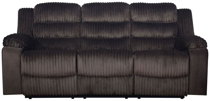 Willow Brown 86" Sofa with Dual Recliner