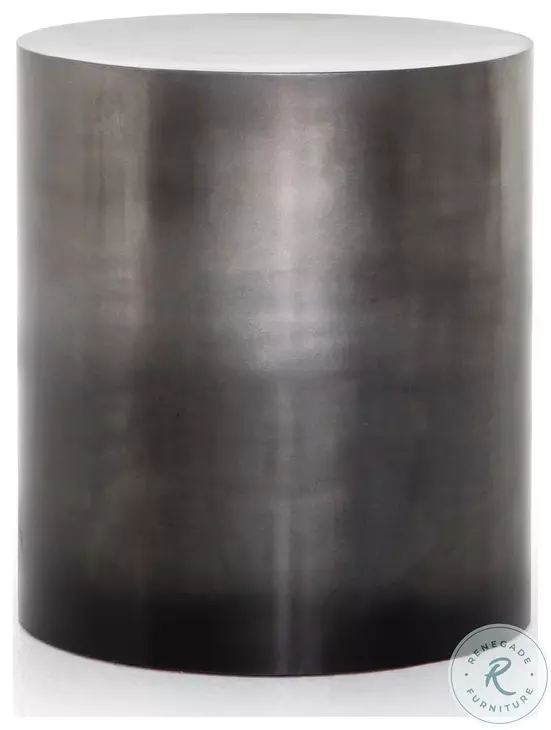 Cameron Ombre Antique Pewter End Table