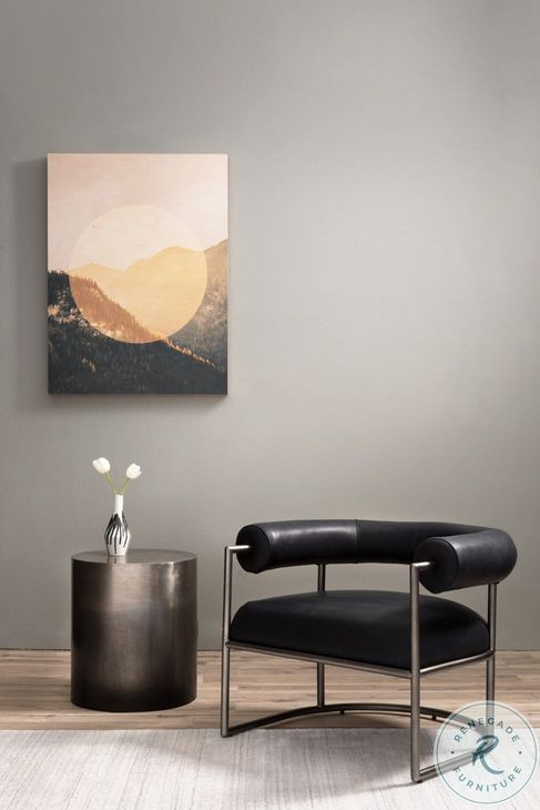 Cameron Ombre Antique Pewter End Table