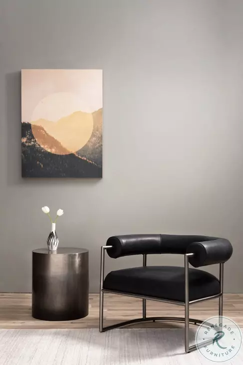 Cameron Ombre Antique Pewter End Table