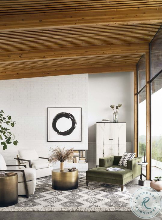 Cameron Ombre Brass Bunching Table