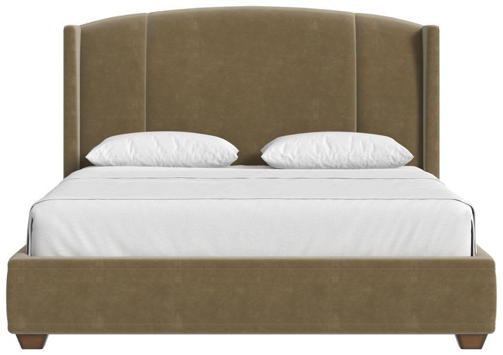 Harbor Camel King Upholstered Panel Bed