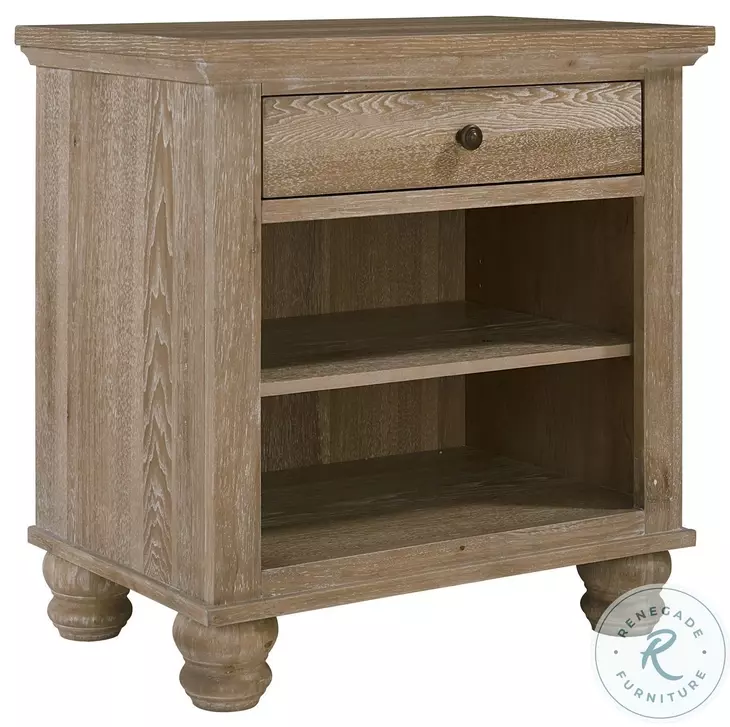 Cambridge Modern Khaki 1 Drawer Nightstand