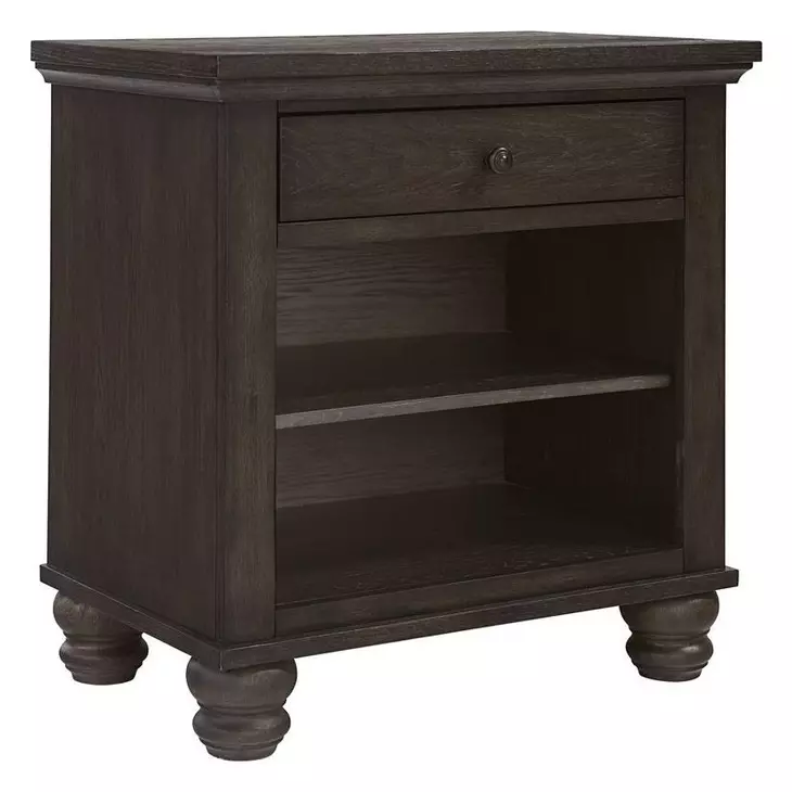 Cambridge Cracked Pepper 1 Drawer Bedside Nightstand