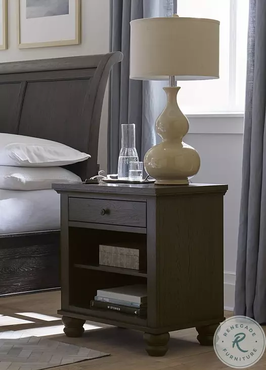 Cambridge Cracked Pepper 1 Drawer Nightstand