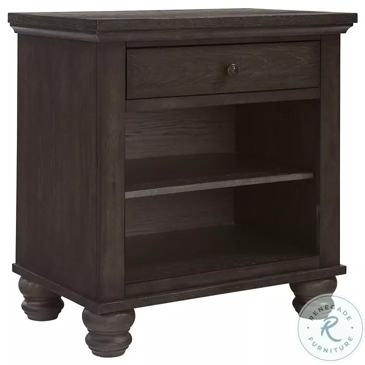 Cambridge Cracked Pepper 1 Drawer Nightstand